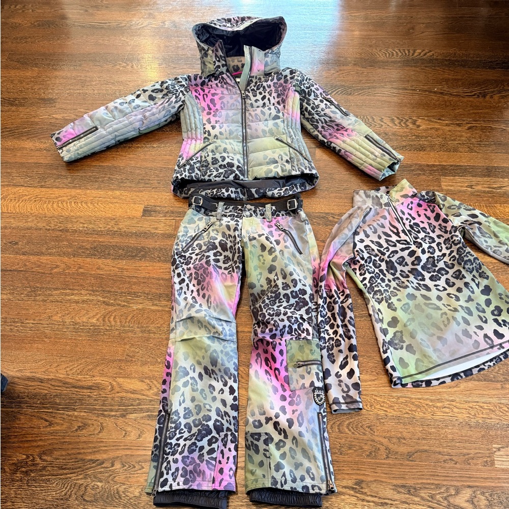 Women's SKEA Limited Olive Leopard Pants only